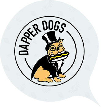 Dapper Dogs Grey Radish Logo